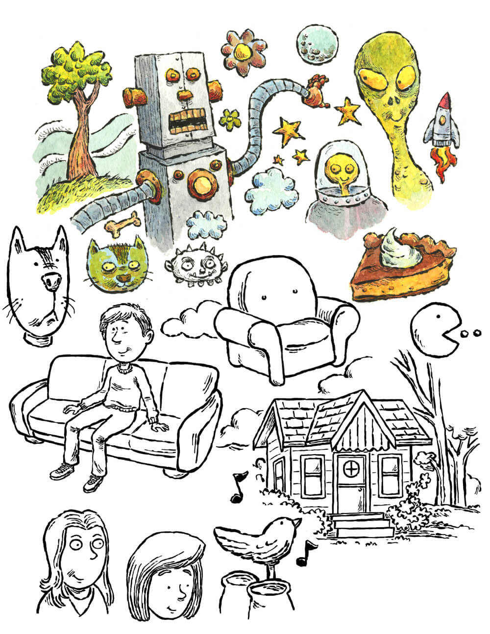 Sketchbook outtake by Tom Shannon